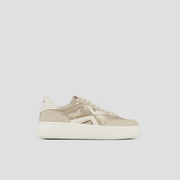 Sneakers Alexander Smith ocean donna in laminato polveroso oro - 1