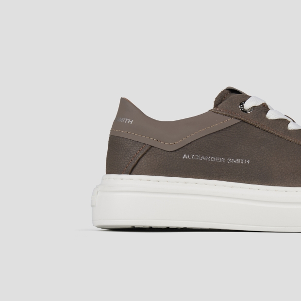 Sneakers Alexander Smith regent uomo in pelle di capra e camoscio in grigio - 3