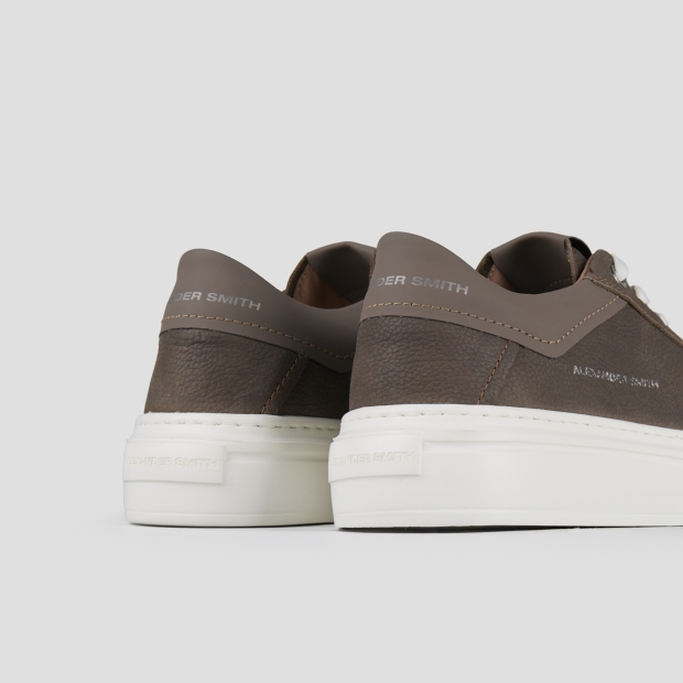 Sneakers Alexander Smith regent uomo in pelle di capra e camoscio in grigio - 5