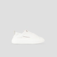 Wembley Donna in nappa bianca e tallone arricciato
