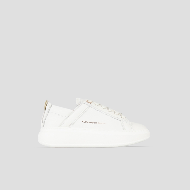 Sneakers Alexander Smith wembley donna decostruita in pelle bianca - 1