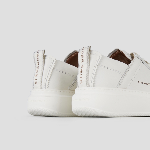 Sneakers Alexander Smith wembley donna decostruita in pelle bianca - 5