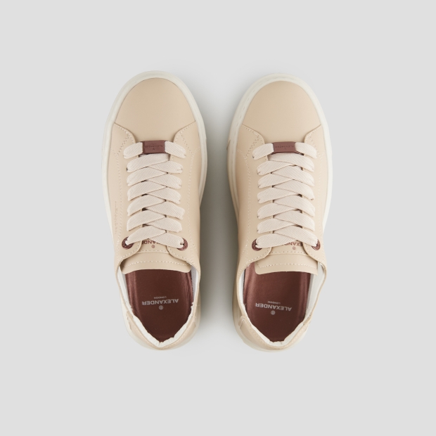 Sneakers Alexander Smith london donna decostruita in nappa beige - 6