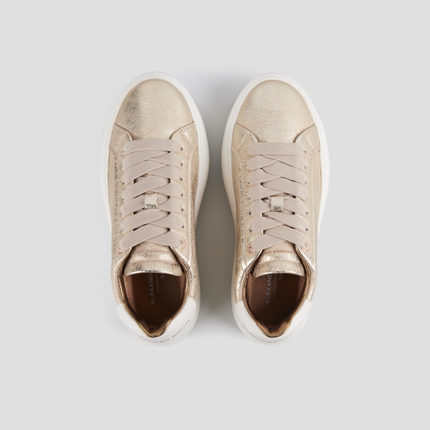 Sneakers Alexander Smith soho donna in laminato stropicciato oro - 6