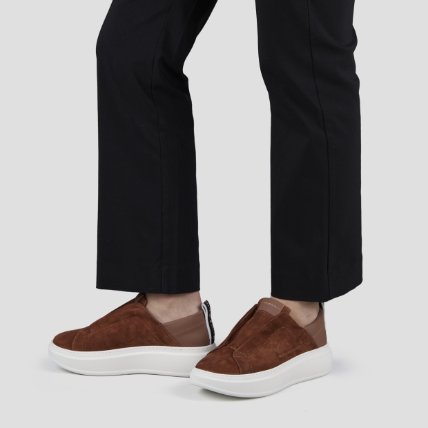 Sneakers Alexander Smith wembley slip-on donna in camoscio marrone - 2