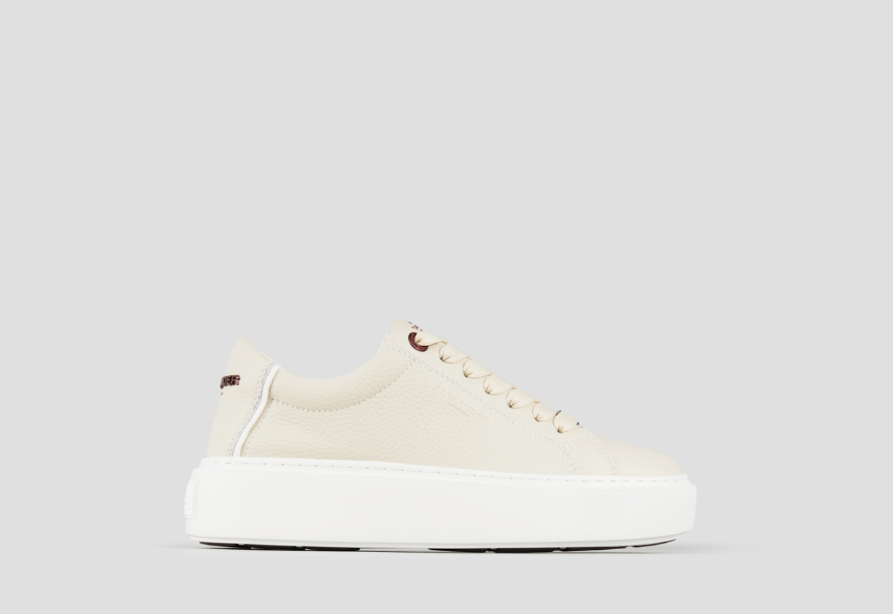 Sneakers Alexander Smith london donna in pelle bottalata crema - 1