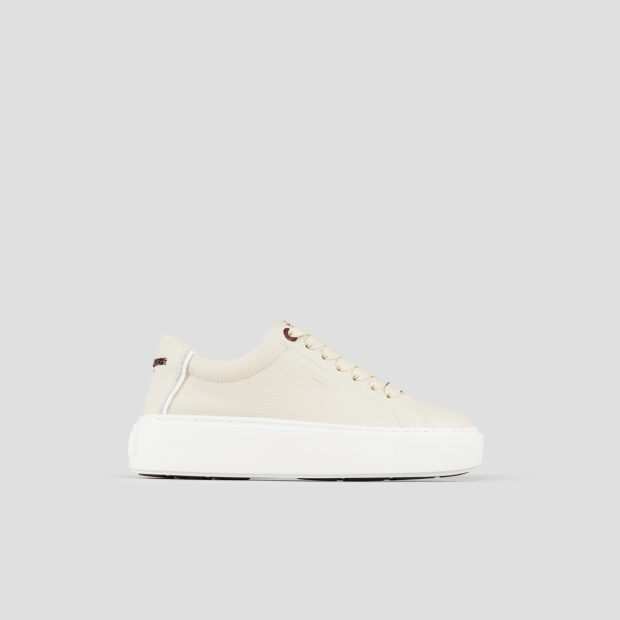 Sneakers Alexander Smith london donna in pelle bottalata crema - 1
