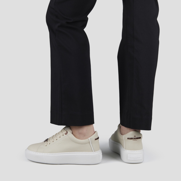 Sneakers Alexander Smith london donna in pelle bottalata crema - 2