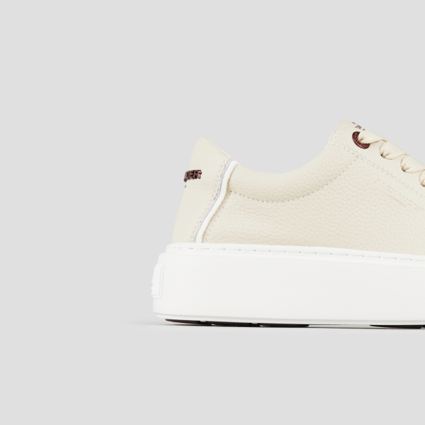 Sneakers Alexander Smith london donna in pelle bottalata crema - 3