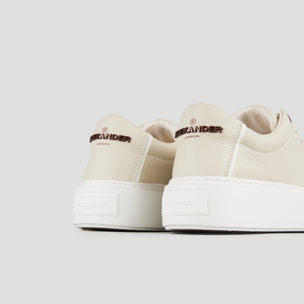 Sneakers Alexander Smith london donna in pelle bottalata crema - 5