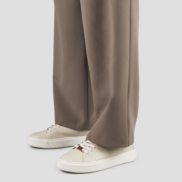 Sneakers Alexander Smith london uomo decostruita in pelle bottalata avorio e suola in tinta - 2