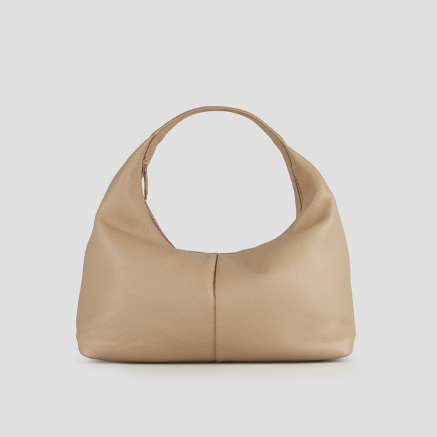 Sneakers Alexander Smith chloe medium borsa a spalla in pelle bottalata beige - 4