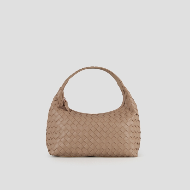 Sneakers Alexander Smith chloe small borsa a spalla in pelle intrecciata beige - 1