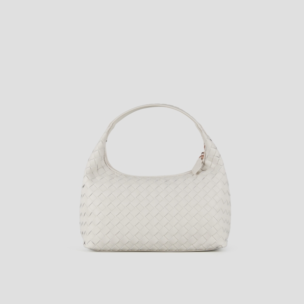 Sneakers Alexander Smith chloe small borsa a spalla in pelle intrecciata bianca - 4