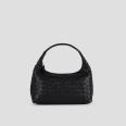 Chloe Small borsa a spalla in pelle intrecciata nera