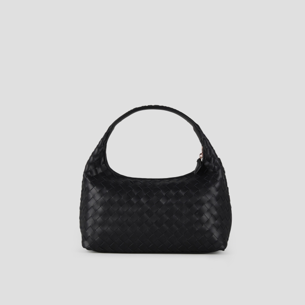 Sneakers Alexander Smith chloe small borsa a spalla in pelle intrecciata nera - 4