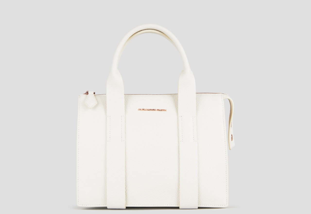 Sneakers Alexander Smith jane small borsa a mano con tracolla in pelle avorio - 1