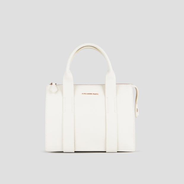 Sneakers Alexander Smith jane small borsa a mano con tracolla in pelle avorio - 1