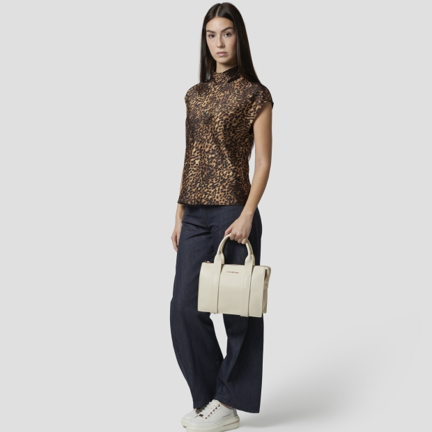 Sneakers Alexander Smith jane small borsa a mano con tracolla in pelle avorio - 7