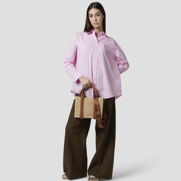 Sneakers Alexander Smith jane small borsa a mano con tracolla in rafia beige e manico marrone - 7