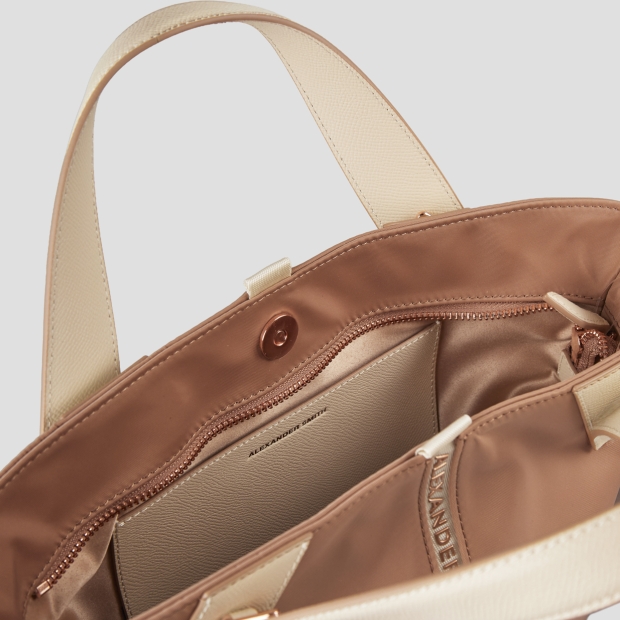 Sneakers Alexander Smith lauren small borsa a mano con tracolla in nylon cammello - 6