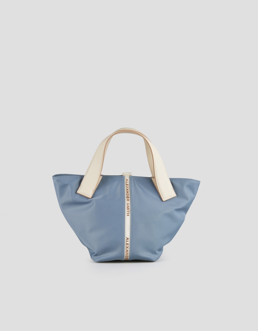 Sneakers Alexander Smith lauren small borsa a mano con tracolla in nylon azzurro - 1