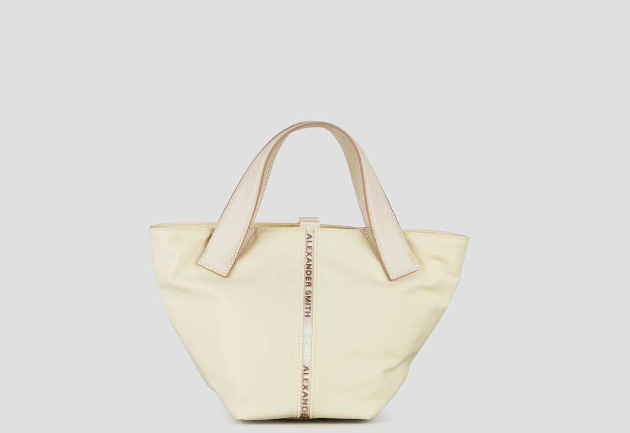 Sneakers Alexander Smith lauren small borsa a mano con tracolla in nylon giallo pastello - 1