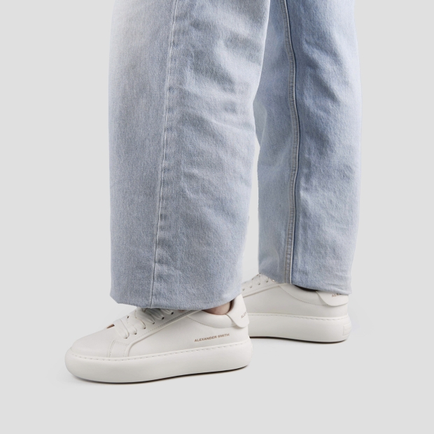 Sneakers Alexander Smith soho donna in pelle liscia bianca - 2