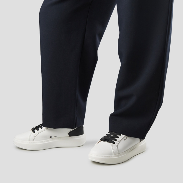 Sneakers Alexander Smith stone uomo in bianco con dettagli neri - 2