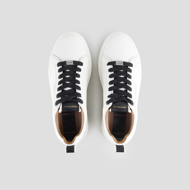 Sneakers Alexander Smith stone uomo in bianco con dettagli neri - 6
